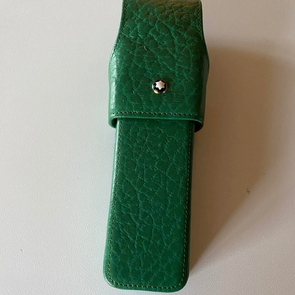 Authentic Mont Blanc Leather Pen Case - Picture 2 of 9